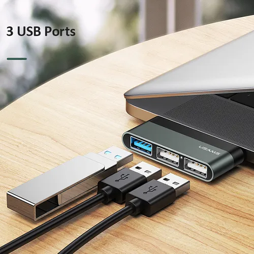 USAMS US-SJ461 3 Port Type-C Mini Hub