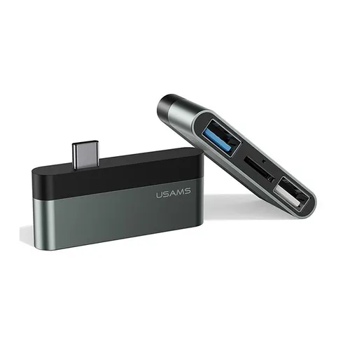 USAMS US-SJ463 USB + TF Card Slot Type-C Mini Hub