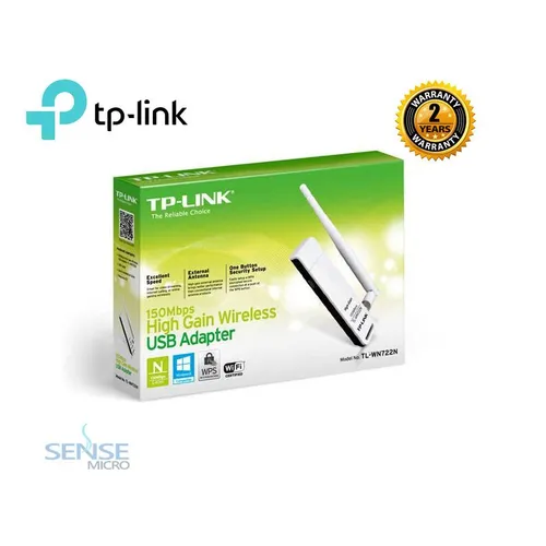 USB ADAPTER - TP-LINK TL-WN722N 150MBPS HIGH GAIN