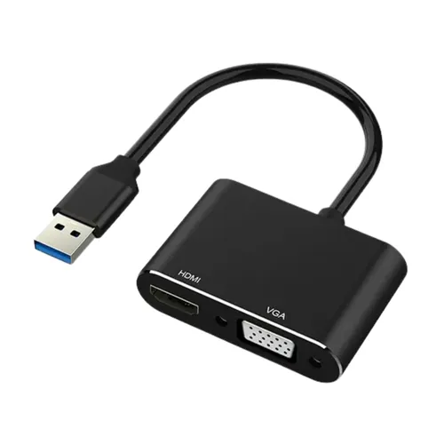 USB To HDTV/VGA Independent Audio Output Adapter