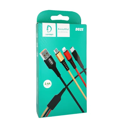 Vdenmenv D02E 3 In 1 Charging Cable 1.2m