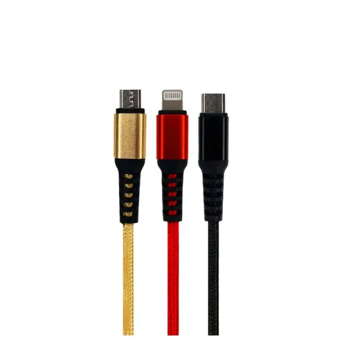 Vdenmenv D02E 3 In 1 Charging Cable 1.2m