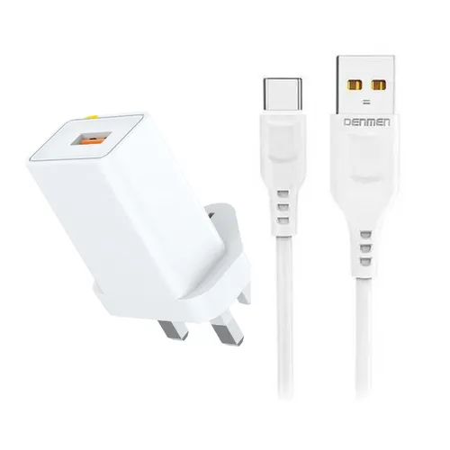 Vdenmenv DC01YT 3 Pin 2 in 1 Type C Charger
