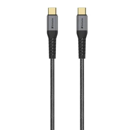 Verbatim 120CM TOUGH MAX E-Marker Kevlar Type-C Cable – PD100W