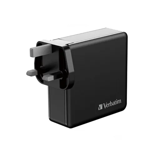 Verbatim 3 Port 140W PD 3.1 &amp; QC 3.0 GaN Charger