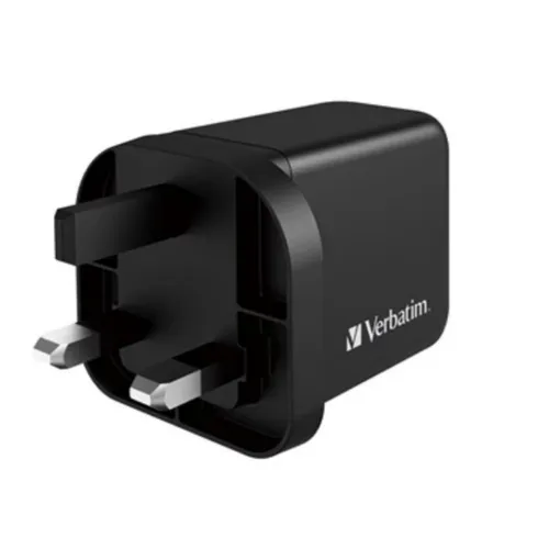 Verbatim 65W 3 Port PD & QC 3.0 GaN Charger