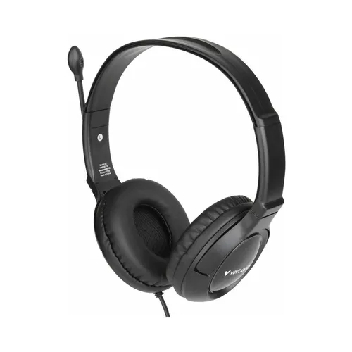 Verbatim 66705 Wired Multimedia Headset with Noise Cancelling Mic