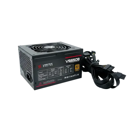 VERTEX VS650B 650W BRONZ GAMING POWER SUPPLY(3y)