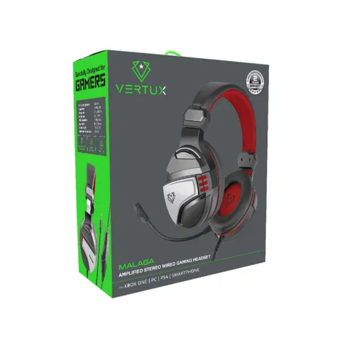 Vertux Malaga Amplified Stereo Wired Gaming Headset
