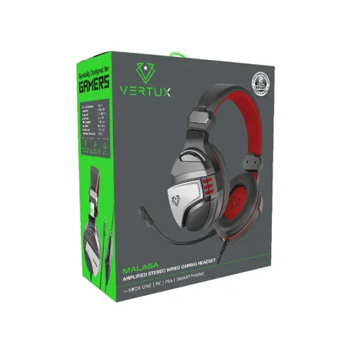 Vertux Malaga Amplified Stereo Wired Gaming Headset