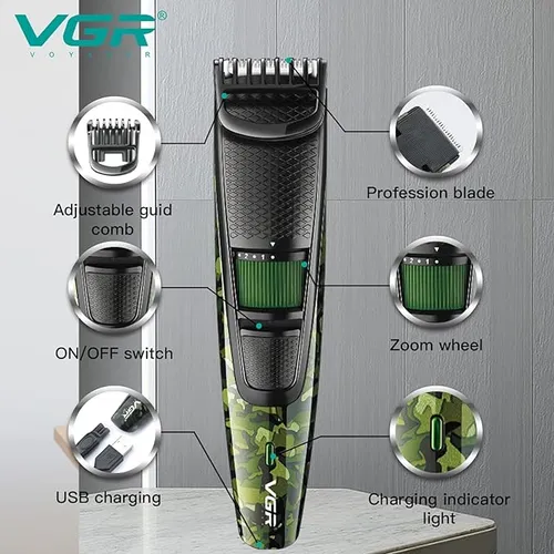VGR V-053 Professional Rechargeable Hair Clipper for Men
