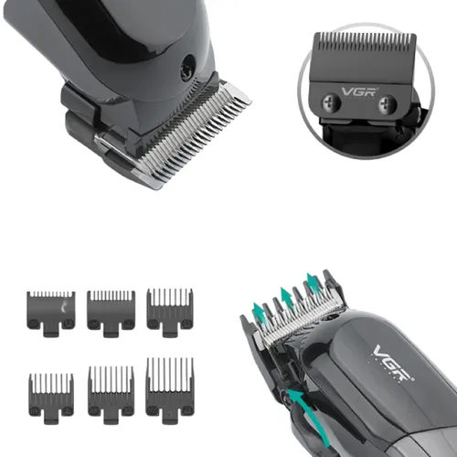 VGR V-118 Professional Hair Clipper with LED Display Trimmer