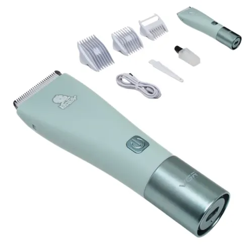 VGR V-153 Ceramic Blade Professional Baby Hair Clipper with Adjustable Combs for Gentle Stress Free Grooming