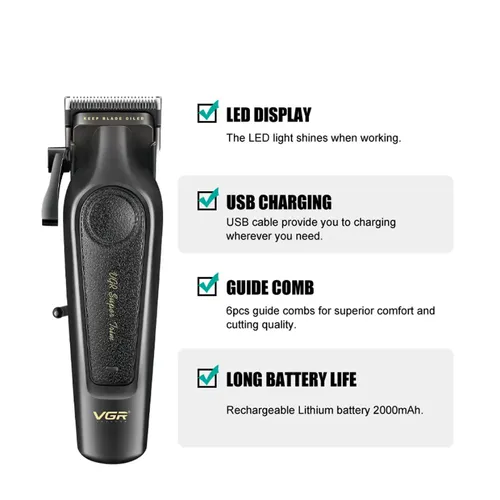 VGR V-197 Professional Hair Clipper