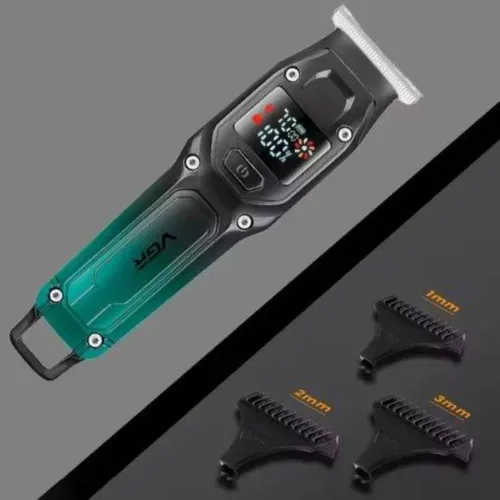 VGR V-964 Professional Hair and Beard Trimmer LCD Display Precision Stainless Steel Blades USB Rechargeable Turbo Performance