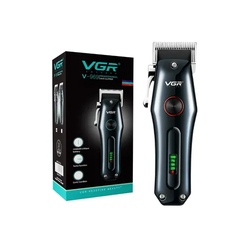 VGR V-969 Professional Hair Clipper Cordless &amp; Corded Operation for Precision Cutting and Grooming