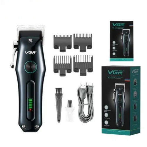 VGR V-969 Professional Hair Clipper Cordless &amp; Corded Operation for Precision Cutting and Grooming