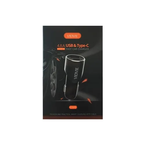 Vidvie 4.8A USB + Type-C Car Charger with Cable