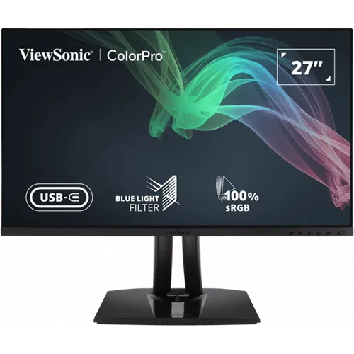 Viewsonic VP2756-2K 27" 2K QHD Pantone Validated 100% sRGB Factory Pre-Calibrated Monitor with 60W USB-C
