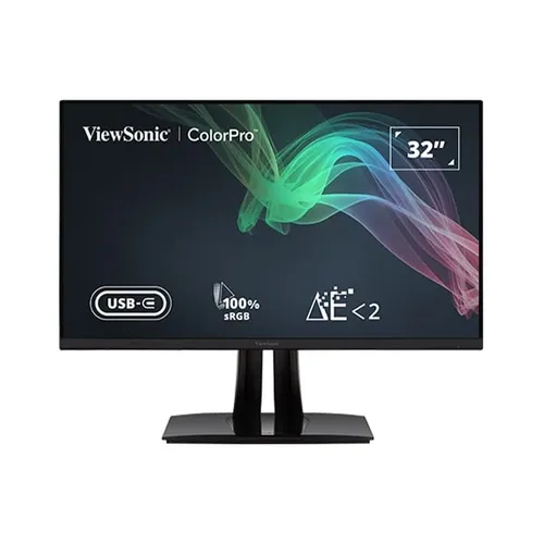 ViewSonic VP3256-4K ColorPro 32-inch 4K UHD Pantone Validated sRGB & Factory Pre-Calibrated Monitor