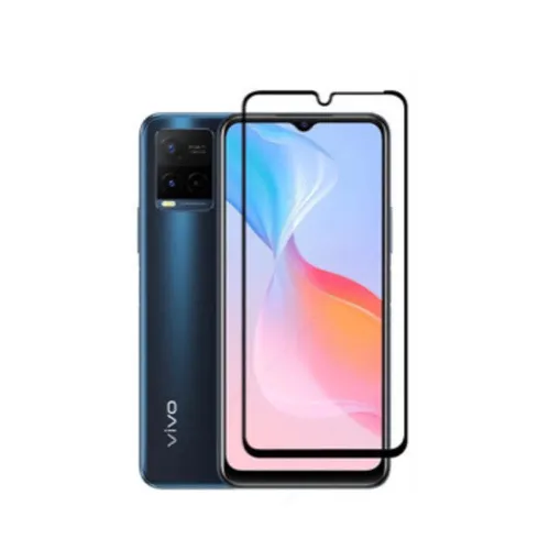 Vivo Y21 2021 Full Glue Tempered Glass Screen Protector