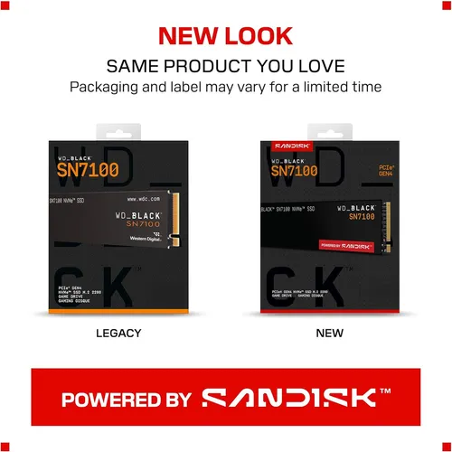 WD Black SN7100 1TBN M.2 SSD