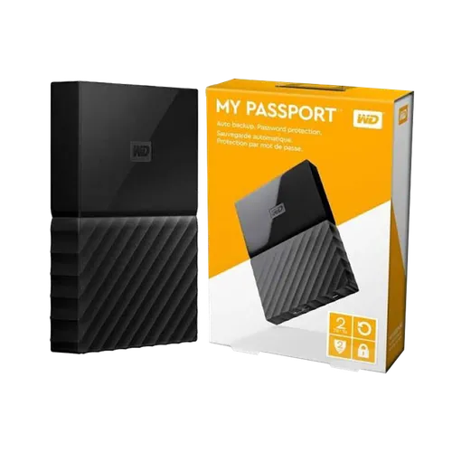 WD MY PASSPORT 2TB EXTERNAL HDD(2y)