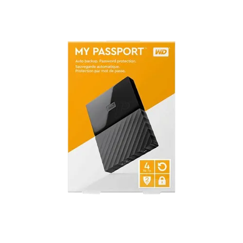 WD MY PASSPORT 4TB EXTERNAL HDD(3y)