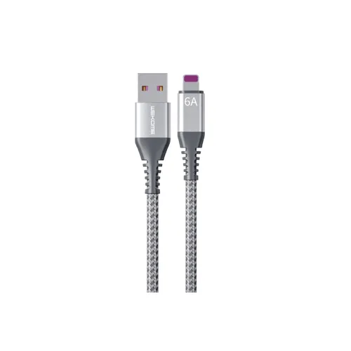 Wekome WDC-169I Raython Series 6A USB to 8 Pin Fast Charge Type C/ Lightning Data Cable Length: 1m