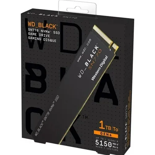 Western Digital Black SN770 1TB PCIE 4.0 NVME M.2 SSD