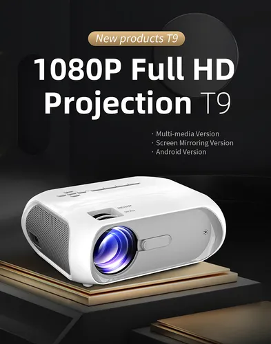 WiFi Bluetooth Projector, Outdoor Projector Compatible with TV Stick, iOS, Android, PS5-T9W