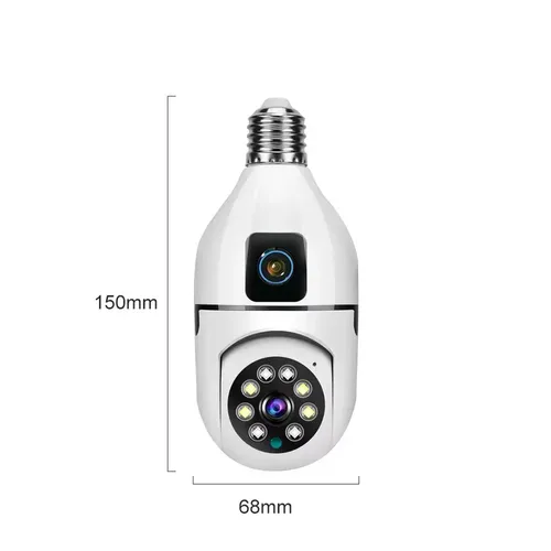 WIFI DUAL LENS BULB V380 CAMERA (SQ002-L)