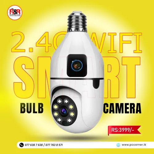 WIFI DUAL LENS BULB V380 CAMERA (SQ002-L)