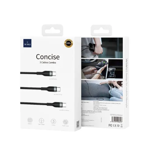 WIWU 100W Concise 3 Cables Combo