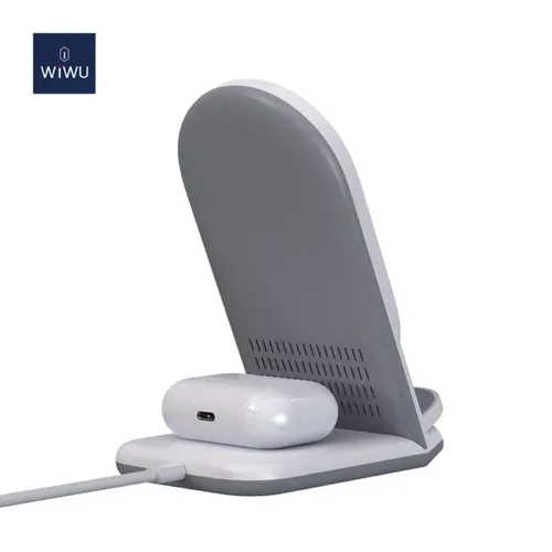 WiWU 15W Power Air 2-in-1 Wireless Charging Station