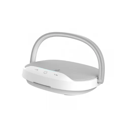 WIWU 15W Wireless Charding Desk Lamp Speaker - Silver