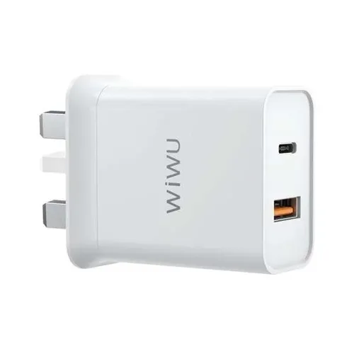 WiWU 20W Comet USB-C + QC3.0 Fast Charger
