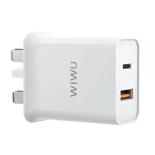 Wiwu 20W Comet USB-C + QC3.0 Power Adapter