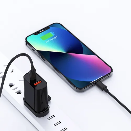 WiWU 20W PD+QC USB-C Wall Charger With Type-C to Lightning Cable