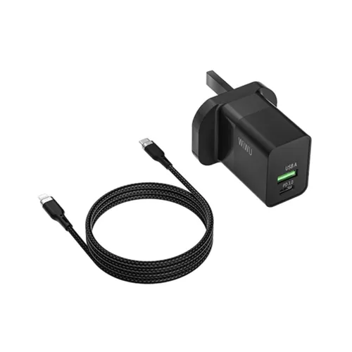 WiWU 30W Quick Charge Bundle with Type-C To Lighting Cable