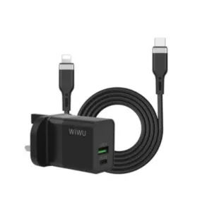 WiWU 30W Quick Charger with Type-C to Lightning Cable