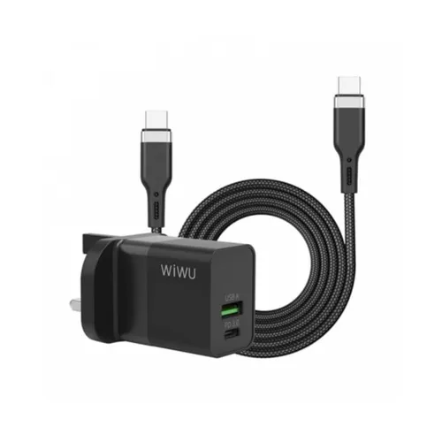 WiWU 30W Quick Charger with Type-C to Type-C Cable