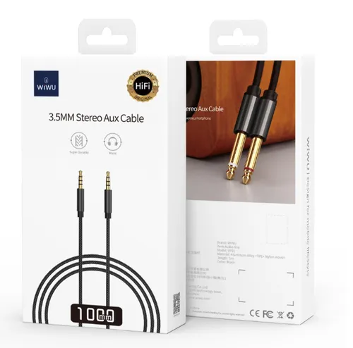 WIWU 3.5MM Stereo Cable AUX - AUX 1M YP01