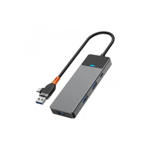 WiWU A431C Linker Series USB-A&C 4-in-1 Hub Adapter