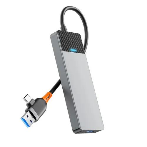 WIWU A431C Linker Series USB-A&C 4-in-1 Hub Adapter