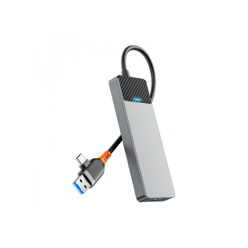 WiWU A431C Linker Series USB-A&C 4-in-1 Hub Adapter