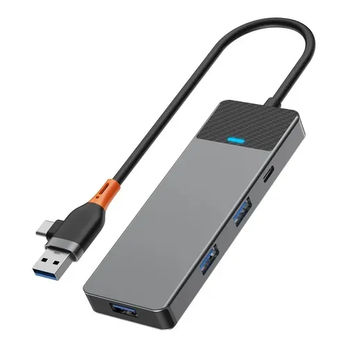 WIWU A431C Linker Series USB-A&C 4-in-1 Hub Adapter