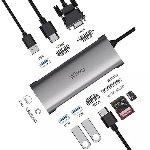 WiWU Alpha 11-in-1 Type-C Hub Adapter