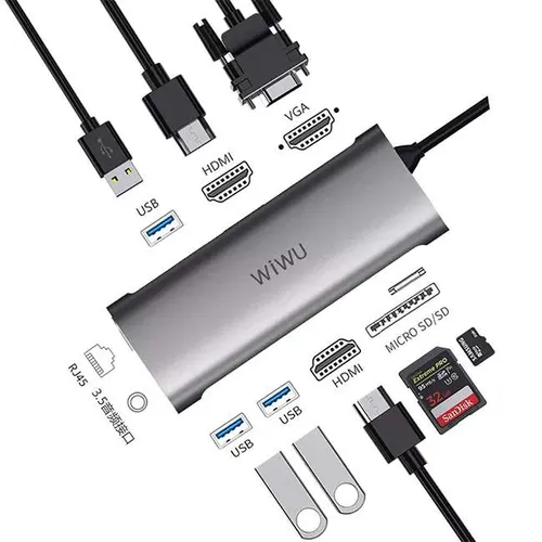 WiWU Alpha 11-in-1 Type-C Hub Adapter