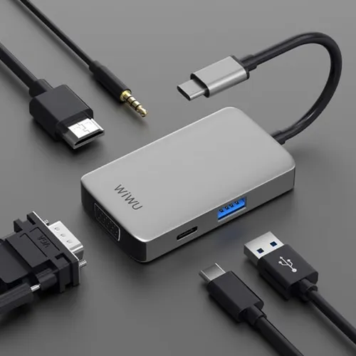 WiWU Alpha 5-in-1 Type-C Hub Adapter